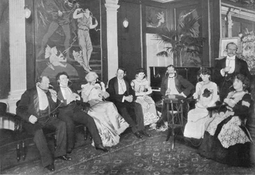 Im Elektrofon-Salon, Gerrard Street, London, um 1903