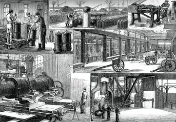 Im königlichen Arsenal, Woolwich, um 1880