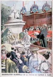 Einweihung der Statue von Louis Pasteur, Paris, 1904