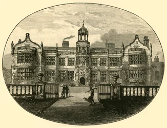 Ingestre Hall Das alte Gebäude, 1898