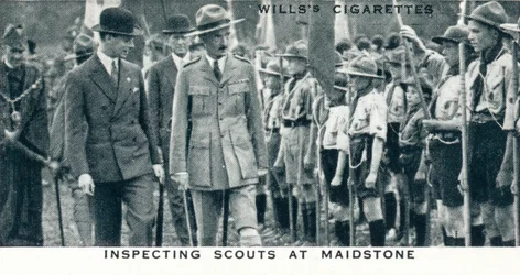 Inspektion von Pfadfindern in Maidstone, 1929 1937