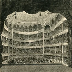 Innenraum des Drury Lane Theaters, 1804