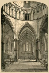 Innenraum der Temple Church, 1870, 1897