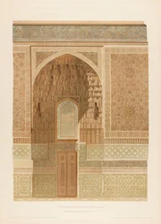 Innenansicht des Gur-e Amir in Samarkand. Aus Les mosquées de Samarcande, 1905