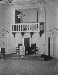 Detail im Stil der italienischen Renaissance im Logensaal des Freimaurertempels, Birmingham, Alabama, 1924