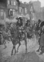 Jakob II. betritt Dublin nach der Schlacht am Boyne, 1690, 1905