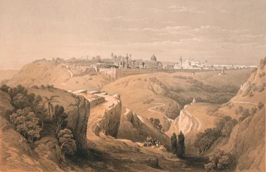 Jerusalem von der Straße nach Bethanien, 1855