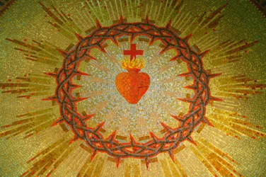 Das Heilige Herz Jesu. Erscheinungskapelle, Paray-le-Monial, Frankreich