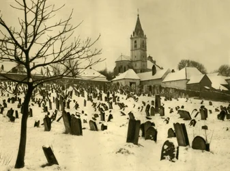 Jüdischer Friedhof, Mattersburg, Burgenland, Österreich, ca. 1935