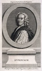 Johann Christoph Pepusch, deutscher Komponist und Musiktheoretiker, ca. 1725