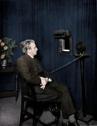 John Logie Baird 1888-1946, schottischer Elektroingenieur und Fernsehpionier, 1920er Jahre