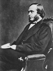 Joseph Lister, englischer Chirurg und Pionier der antiseptischen Chirurgie, ca. 1867