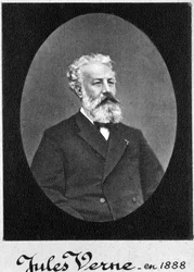 Jules Verne, französischer Abenteuer- und Science-Fiction-Autor, 1888