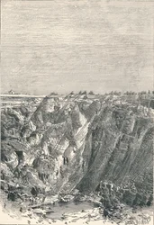 Kimberley: Aussehen der Diamantenmine im Jahr 1880, 1896