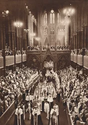 Krönungsprozession von König Georg VI., Westminster Abbey, 1937