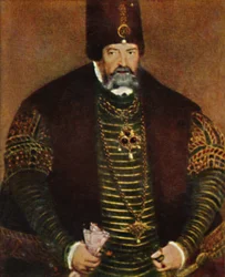 Kurfürst Joachim II. von Brandenburg 1505-1571. - Gemälde von L. Cranach, o.J., 1934