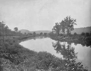 La Colle Blick nach Westen, Pennsylvania Railroad, um 1897