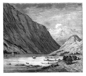 See Bandak, Norwegen, ca. 1890