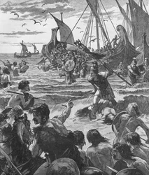 Landung der Römer an der Küste von Kent, 43-1905