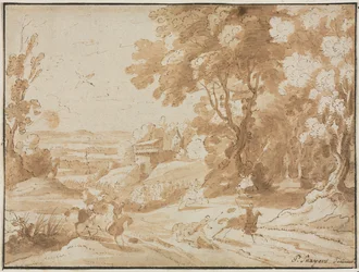 Landschaft mit Reitern, 1600er Jahre