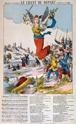Le Chant du Départ, Liedblatt, Deutsch-Französischer Krieg, 1870-1871