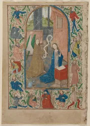 Blatt aus einem Stundenbuch: Die Verkündigung, 1470er Jahre