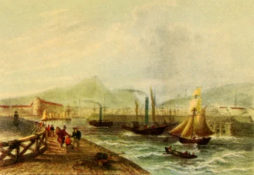 Leith Hafen, ca. 1840, 1942