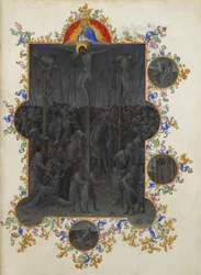 Les Très Riches Heures des Herzogs von Berry, Folio 153r - Der Tod Christi