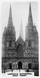 Lichfield Kathedrale, Westfront, Staffordshire