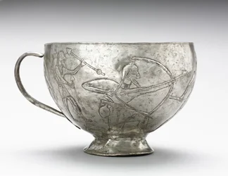 Löwenjagdbecher, 1100-1000 v. Chr.