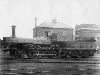 London & South Western Railway LSWR Lokomotive Nr. 148, Colne mit Tender, ca. 1880