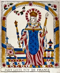 Ludwig IX., König von Frankreich, in seinen Krönungsgewändern, 1226