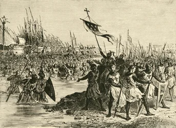 Ludwig IX. Landung in Ägypten, 1249, 1890