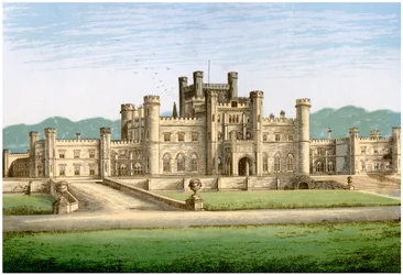 Lowther Castle, Westmorland, Heim des Earl of Lonsdale, ca. 1880
