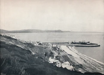 Lyme Regis - Der Hafen, 1895