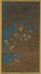 Mandarinenten und Blumen, Ming- oder Qing-Dynastie, 17. Jahrhundert