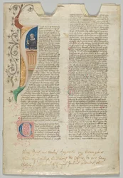 Manuskriptblatt, italienisch