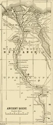 Karte des alten Ägypten, 1890
