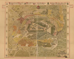 Karte von Moskau, 1881