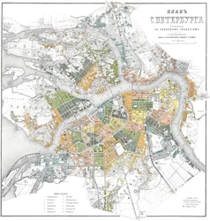 Karte von Petersburg
