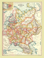 Karte von Russland