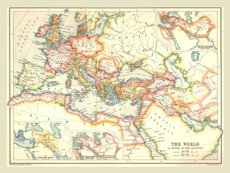 Karte der antiken Welt, 1902