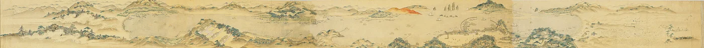 Karte des Choryang Waegwan und seiner Umgebung in Busan während der Joseon-Dynastie, 19. Jahrhundert.