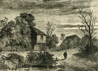 Margaret Finchs Cottage, Norwood im Jahr 1808, ca. 1878