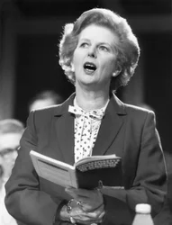 Margaret Thatcher, britische Politikerin, um 1980er