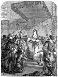 Maria Theresia von Österreich 1717-1780 appelliert an den ungarischen Reichstag, 18. Jahrhundert