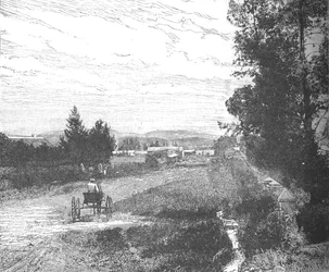 Market Street, Pretoria, ca. 1880er Jahre