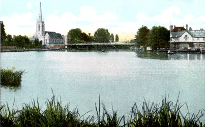 Marlow Brücke und Kirche, Buckinghamshire