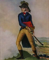 Marschall Bernadotte 1763-1844. Stich nach der Zeichnung von Hilaire Le Dru, 1934