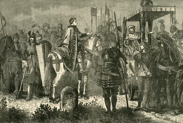 Matthias Corvinus und George Podiebrad im Lager vor Spielberg, 1890